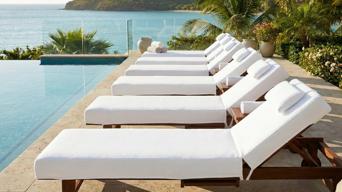 Wholesale Lounge Chair Covers for Hotels, Resorts & Pools
