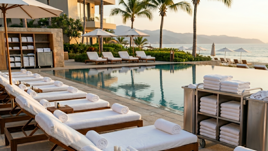 Poolside Linen Management Solutions for Hotels and Resorts