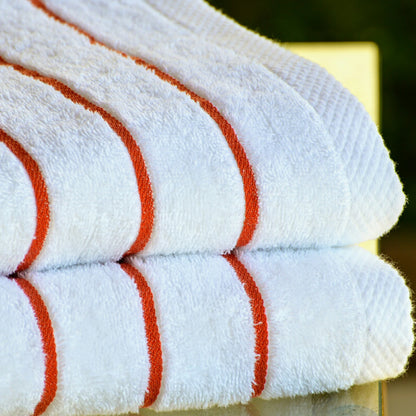 Linen Pool Towel Signature Stripe