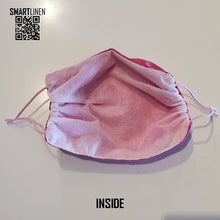 Load image into Gallery viewer, SMARTLINEN® Exclusive (LIMITED EDITION) BREAST CANCER AWARENESS Washable Face Mask with Clearly Glam TSA Clear Bag
