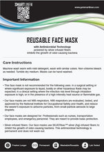 Load image into Gallery viewer, SMARTLINEN® Exclusive Washable Face Mask with SILVERbac Antimicrobial Technology
