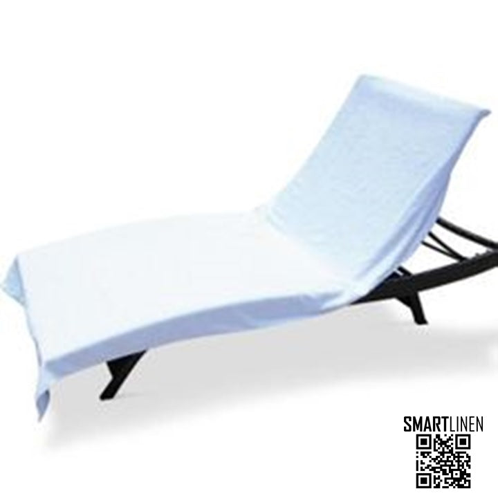 white lounger chair cover