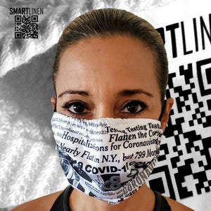 SMARTLINEN® Exclusive Newspaper COVID-19 Relief Face Mask (One FREE Mask Included in Prices)